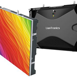 Светодиодный экран, внутреннее применение, малый шаг пикселя 1,2 мм, фронтальный доступ, размер панели 650x365x88 мм