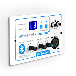 CVGAUDIO WCP-C2M/BT-W, настенный зональный контроллер управления
