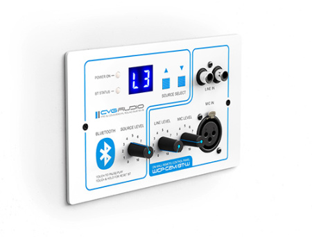 CVGAUDIO WCP-C2M/BT-W, настенный зональный контроллер управления CVGAUDIO WCP-C2M/BT-W, настенный зональный контроллер управления