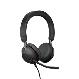 Jabra Evolve2 40 (24089-989-999), проводная гарнитура для компьютера, USB-А, UC Stereo