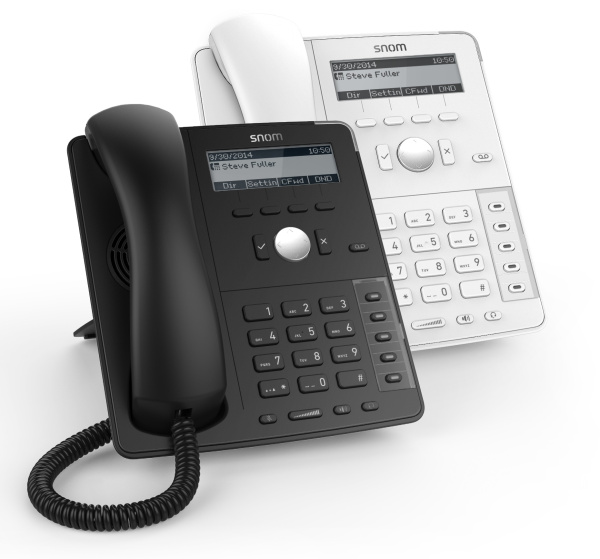 Snom D715, IP-телефон, 4 SIP линии,белый