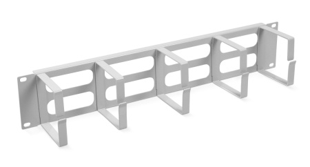 Cabeus, JB08-2U-GY, кабельный органайзер горизонтальный 19" 2U, 5 колец, металлический, цвет серый (RAL7035) Cabeus, JB08-2U-GY, кабельный органайзер горизонтальный 19" 2U, 5 колец, металлический, цвет серый (RAL7035)