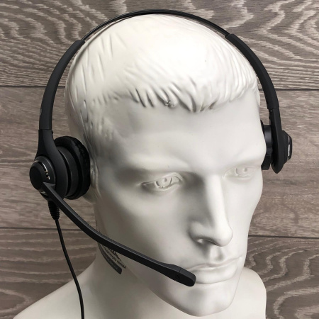 JPL-611-PB - профессиональная проводная гарнитура с шумоподавлением, разъем QD, два динамика