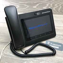 Grandstream GXV3370 IP видеотелефон. 16 SIP аккаунтов, 16 линий, 7" (1024×600) мультитач экран, PoE, (1GbE)Gigabit Ethernet, Wi-Fi, Bluetooth
