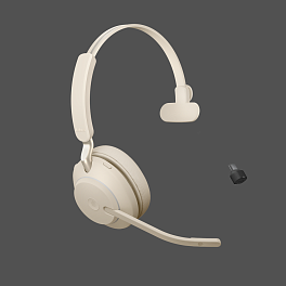 Гарнитура Jabra Evolve2 65, Link380c UC Mono Beige (26599-889-898)