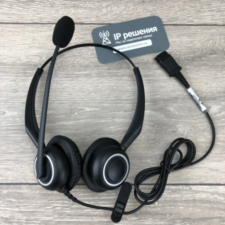 VT VT5000-D QD(P)-RJ9(03), проводная бинауральная головная гарнитура  VT VT5000-D QD(P)-RJ9(03), проводная бинауральная головная гарнитура