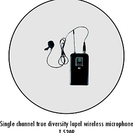 ITC T-530B, приёмник + петличный  микрофон