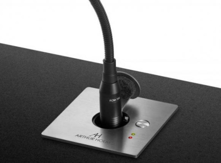 Врезное пассивное крепление для XLR микрофонов на гусиной шее