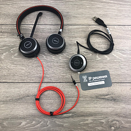 Jabra EVOLVE 40 MS Stereo , USB гарнитура с универсальным подключением , MS Lync