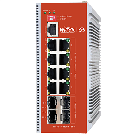 WI-TEK WI-PCMS312GF-BT-I v2, промышленный управляемый L2+ PoE-коммутатор