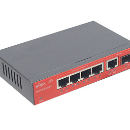 WI-TEK WI-PCES306GF, коммутатор гигабитный настраиваемый с поддержкой PoE WI-TEK WI-PCES306GF, коммутатор гигабитный настраиваемый с поддержкой PoE