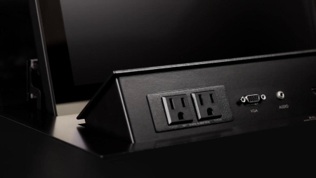 Выдвижной монитор 15,6" Full HD серии DynamicX2 с выдвижной панелью интерфейсов (изготавливается на заказ)