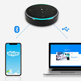 eMeet Note N1, умный спикерфон (USB, Bluetooth, Wi-Fi, запись разговоров))