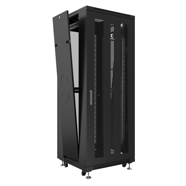 Cabeus, ND-05C-42U80/80-BK, шкаф монтажный телекоммуникационный 19" 42U 800x800x2055mm (ШхГхВ), цвет черный (RAL 9004) 