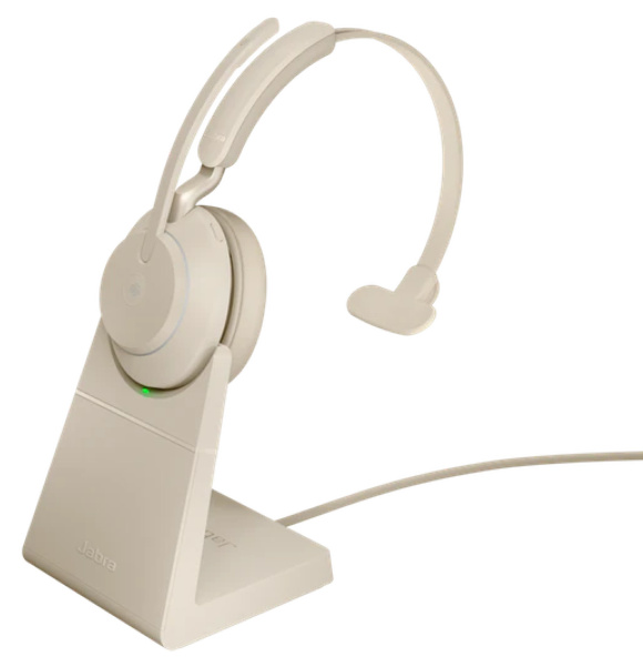 Гарнитура Jabra Evolve2 65, Link380a MS Mono Stand Beige (26599-899-988) Гарнитура Jabra Evolve2 65, Link380a MS Mono Stand Beige (26599-899-988)