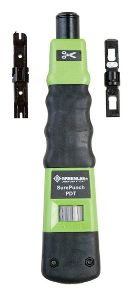 Greenlee SurePunch PDT (PT-3579) - ударный инструмент для расшивки кабеля на кросс с лезвиями 66 и 110 Greenlee SurePunch PDT (PT-3579) - ударный инструмент для расшивки кабеля на кросс с лезвиями 66 и 110