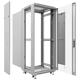 Cabeus, SH-05C-37U60/100, шкаф монтажный телекоммуникационный 19" 37U 600x1000x1833mm (ШхГхВ), цвет серый (RAL 7035) 