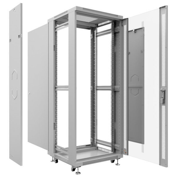 Cabeus, SH-05C-18U60/100, шкаф монтажный телекоммуникационный 19" 18U 600x1000x988mm (ШхГхВ), цвет серый (RAL 7035) Cabeus, SH-05C-18U60/100, шкаф монтажный телекоммуникационный 19" 18U 600x1000x988mm (ШхГхВ), цвет серый (RAL 7035)