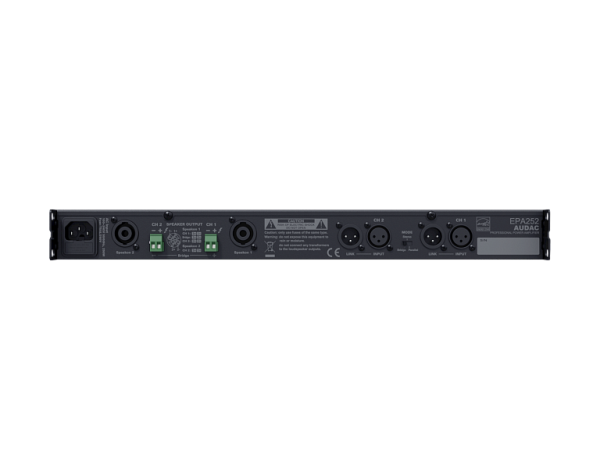 AUDAC EPA252,  двухканальный низкоомный усилитель AUDAC EPA252,  двухканальный низкоомный усилитель