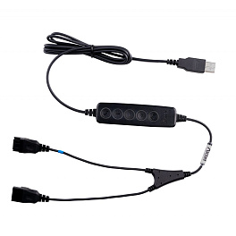 Axtel QD/USB A80 UC, переходник USB с регулятором громкости
