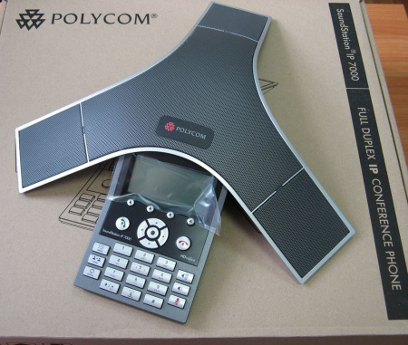 Polycom SoundStation IP 7000 VOIP, телефонный аппарат для конференц-связи