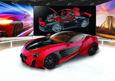 Светодиодный дисплей, шаг пикселя 2 мм, размер панели 384 x 360 x 77 мм Светодиодный дисплей, шаг пикселя 2 мм, размер панели 384 x 360 x 77 мм