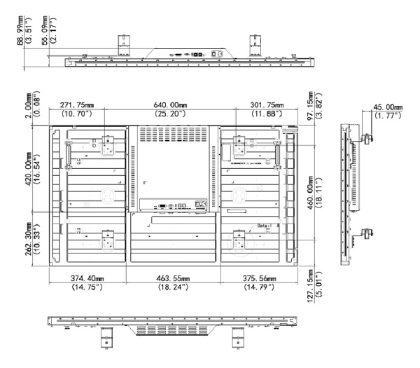 Uniview MW-A55-B1-C, ЖК-дисплей для видеостен 55"