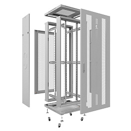 Cabeus ND-05C-18U60/60, шкаф монтажный телекоммуникационный 19" 18U 600x600x988mm (ШхГхВ), цвет серый (RAL 7035)