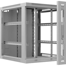 Cabeus, SH-05F-9U60/35, шкаф телекоммуникационный настенный 19" 9U 600x350x501mm (ШхГхВ) дверь стекло