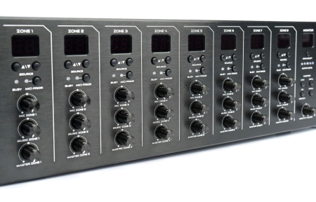 CVGaudio PMM-380, профессиональная аудио-матрица/предусилитель 8х8 каналов