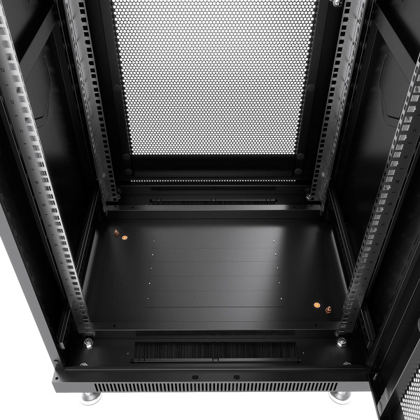 Cabeus, ND-05C-18U60/100-BK, шкаф монтажный телекоммуникационный 19" 18U 600x1000x988mm (ШхГхВ), цвет черный (RAL 9004) Cabeus, ND-05C-18U60/100-BK, шкаф монтажный телекоммуникационный 19" 18U 600x1000x988mm (ШхГхВ), цвет черный (RAL 9004)