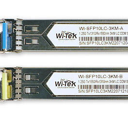 WI-TEK WI-SFP10LC-3KM, оптический трансивер WI-TEK WI-SFP10LC-3KM, оптический трансивер
