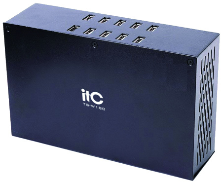ITC TS-W180, зарядное устройство, 10 USB-разъёмов