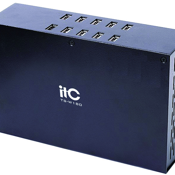 ITC TS-W180, зарядное устройство, 10 USB-разъёмов