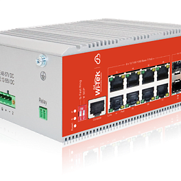 WI-TEK WI-PCMS312GF-BT-I v2, промышленный управляемый L2+ PoE-коммутатор