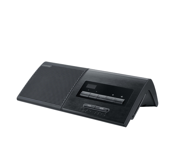 Настольный микрофонный пульт с громкоговорителем, считывателем ID-карт, селектором каналов и с 5 кнопками для голосования