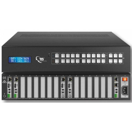 TLS HDBaseT/HDMI/Audio Matrix Basis 8x8 modular - Шасси модульного матричного коммутатора 8x8 TLS HDBaseT/HDMI/Audio Matrix Basis 8x8 modular - Шасси модульного матричного коммутатора 8x8