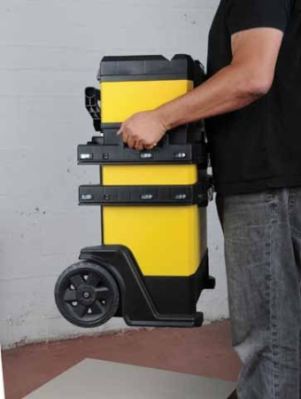Stanley 1-95-621 - Ящик Stanley® Rolling Workshop металлопластмассовый с колесами, 56,8 x 73 x 38,9 см Stanley 1-95-621 - Ящик Stanley® Rolling Workshop металлопластмассовый с колесами, 56,8 x 73 x 38,9 см