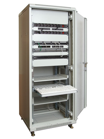 Cabeus, SH-J017-2U-315-BK, полка 19" перфорированная консольная 2U глубина 315 мм, цвет черный (RAL 9004)