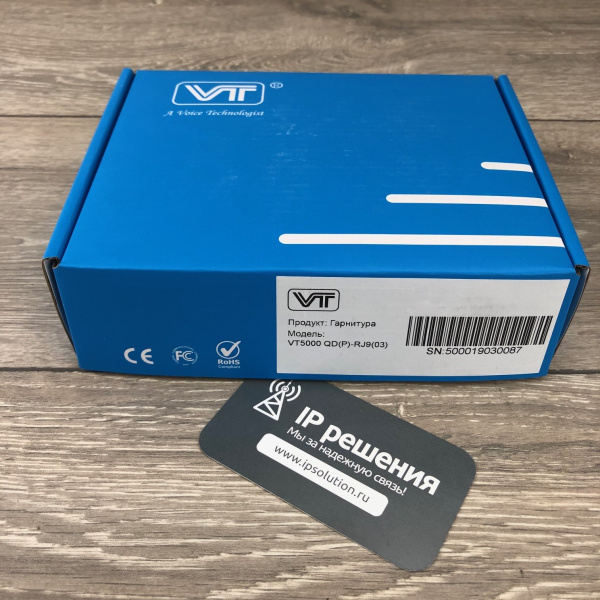 VT VT5000 QD(P)-RJ9(03), проводная моноауральная головная гарнитура  VT VT5000 QD(P)-RJ9(03), проводная моноауральная головная гарнитура