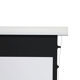 Экран с электроприводом Kauber Red Label Tensioned BT Cinema, 77" 16:9 Clear Vision, 96x170 см. дроп 80 см., длина корпуса 202 см.