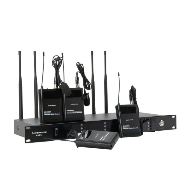 CleverMic RB14, радиосистема с 4 петличными микрофонами