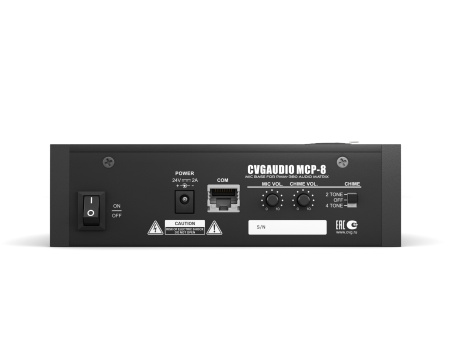 CVGaudio MCP-8, настольная микрофонная консоль на 8 зон оповещения