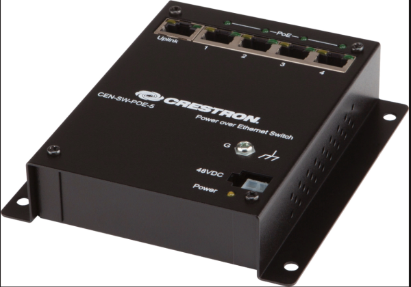 Crestron CEN-SW-POE-5, 5-портовый коммутатор PoE