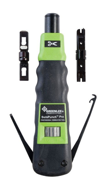 Greenlee SurePunch Pro PDT (PT-3586) - ударный инструмент для расшивки кабеля на кросс с лезвиями 66 и 110 Greenlee SurePunch Pro PDT (PT-3586) - ударный инструмент для расшивки кабеля на кросс с лезвиями 66 и 110