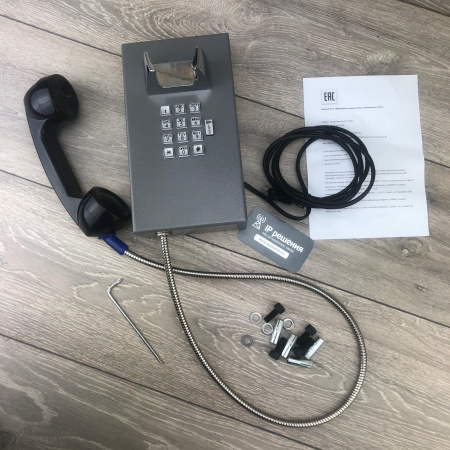 JR201-FK-VC-SIP JR201-FK-VC-SIP, промышленный IP-телефон, клавиатура, накладной, PoE, без БП, стальной