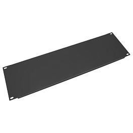 Cabeus, SH-J019-3U-BK, заглушка (Фальш-Панель) 19" 3U, цвет черный (RAL 9004)