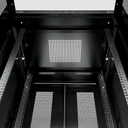 Cabeus, ND-05C-42U60/120-BK, шкаф монтажный телекоммуникационный 19" 42U 600x1200x2055mm (ШхГхВ), цвет черный (RAL 9004)