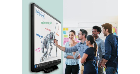 Интерактивная панель 70", LСD, 300 Кд, 4K (3840x2160), 4000:1, HDMI, DisplayPort, VGA, 10+10 Вт, 57 кг, UV2A, Fanless, Мультитач 30 касаний