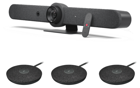 Logitech Rally Bar GRAPHITE , видеобар (комплект с 3-мя микрофонами)